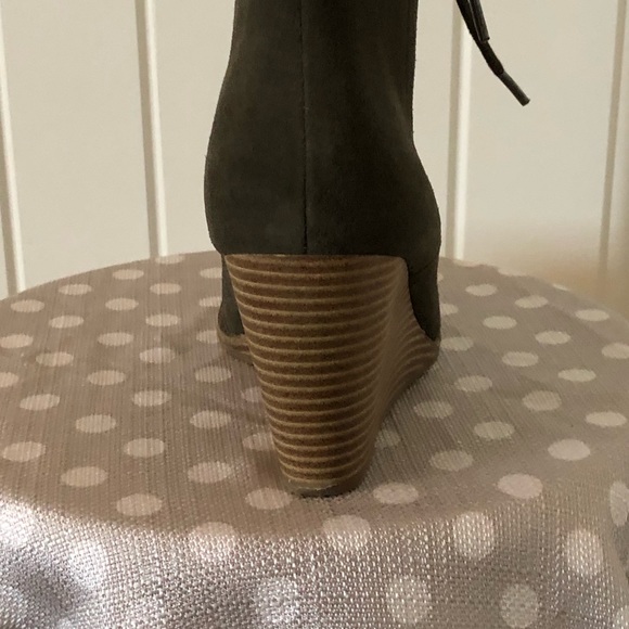 Hunter Green Suede Bootie - Picture 5 of 5